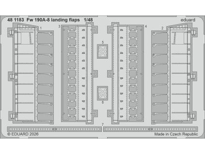 Fw 190A-8 landing flaps 1/48 recommended for HOBBY BOSS
