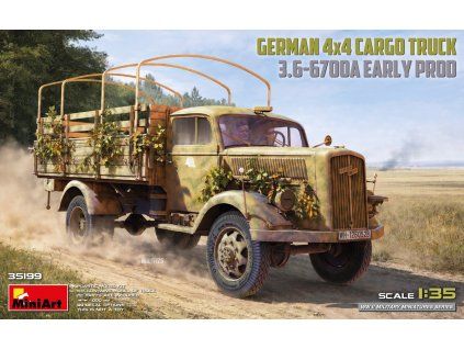 1/35 German 3T 4x4 Cargo Truck 3.6-6700A Early prod