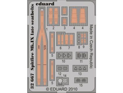 1/32 Spitfire Mk.IX late seatbelts for TAMIYA kit