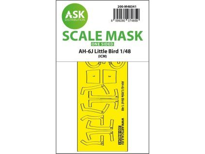 1/48 AH-6J Little Bird one-sided express fit mask for ICM