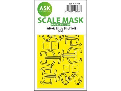1/48 AH-6J Little Bird double-sided express fit mask for ICM