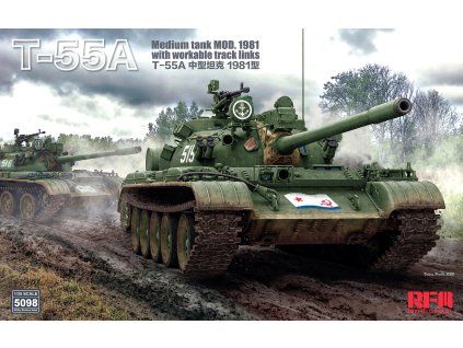 1/35 T-55A Medium Tank Mod. 1981 with workable track links - RFM