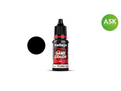 Vallejo Game Color 72094 Black Ink (18 ml)