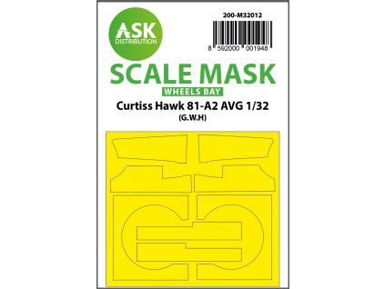 1/32 Curtiss Hawk 81-A2 AVG wheels bay masks for Great Wall Hobby