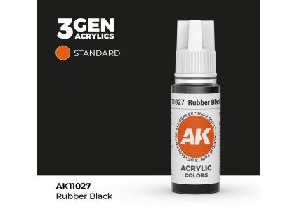 AK Acrylics 3GEN Rubber Black (17 ml)