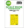 1/72 A6M3 Zero one-sided painting mask for Tamiya