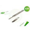 Scalpel stainless steel with 3pcs spare blades no.10