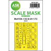 1/72 Messerschmitt Me 410A-1/U2 & U4 one-sided express fit mask for Airfix