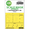 1/48 F-4B Phantom double-sided painting mask for Tamiya