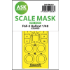 1/48 F6F-5 Hellcat one-sided express fit mask for Eduard
