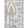 I-153 Chaika seatbelts STEEL  1/32 recommended for ICM