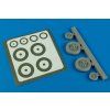 1/48 F-100 Super Sabre wheels & paint masks - TRUM/MONOG