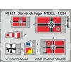 1/350 Bismarck flags STEEL for TRUMPETER kit