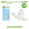 1/48 P-47D Thunderbolt early seat belts - 3D printed decals by ASK