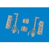 P-40E undercarriage legs PRINT 1/48 recommended for EDUARD