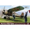 1/32 PZL P.11c Polish Fighter with Pilot and Ground Crew Figures