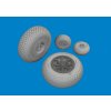 P-40N wheels cross tread 1/48 recommended for EDUARD