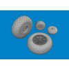 P-40N wheels diamond tread 1/48 recommended for EDUARD