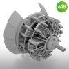 1/72 Sakae engine incl. exhausts and the open cowlings - exclusiv 3D print
