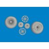 P-40N wheels block tread 1/48 recommended for EDUARD