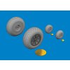 P-40N wheels block tread 1/48 recommended for EDUARD