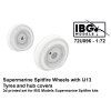 1/72 Supermarine Spitfire Wheels with IJ13 Tyres and Hub Covers - 3d Printed Set