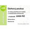 Dárkový voucher v hodnotě 1000 Kč