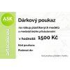 Dárkový voucher v hodnotě 1500 Kč