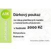 Dárkový voucher v hodnotě 2000 Kč