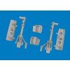 P-40K undercarriage legs PRINT 1/48 recommended for EDUARD