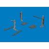 MiG-21F undercarriage legs PRINT 1/48 recommended for EDUARD