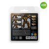 Vallejo True Metallic Metal 77268 Arcane Gold 4 colors set