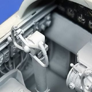 1/48 work in progress - print for fitting test, incl. the new instrument panel. 1/48 B-25 Mitchell, one of planed 8 new...