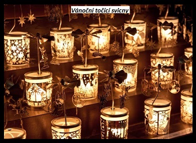 Andělské zvonění - Vánoční točící svicny