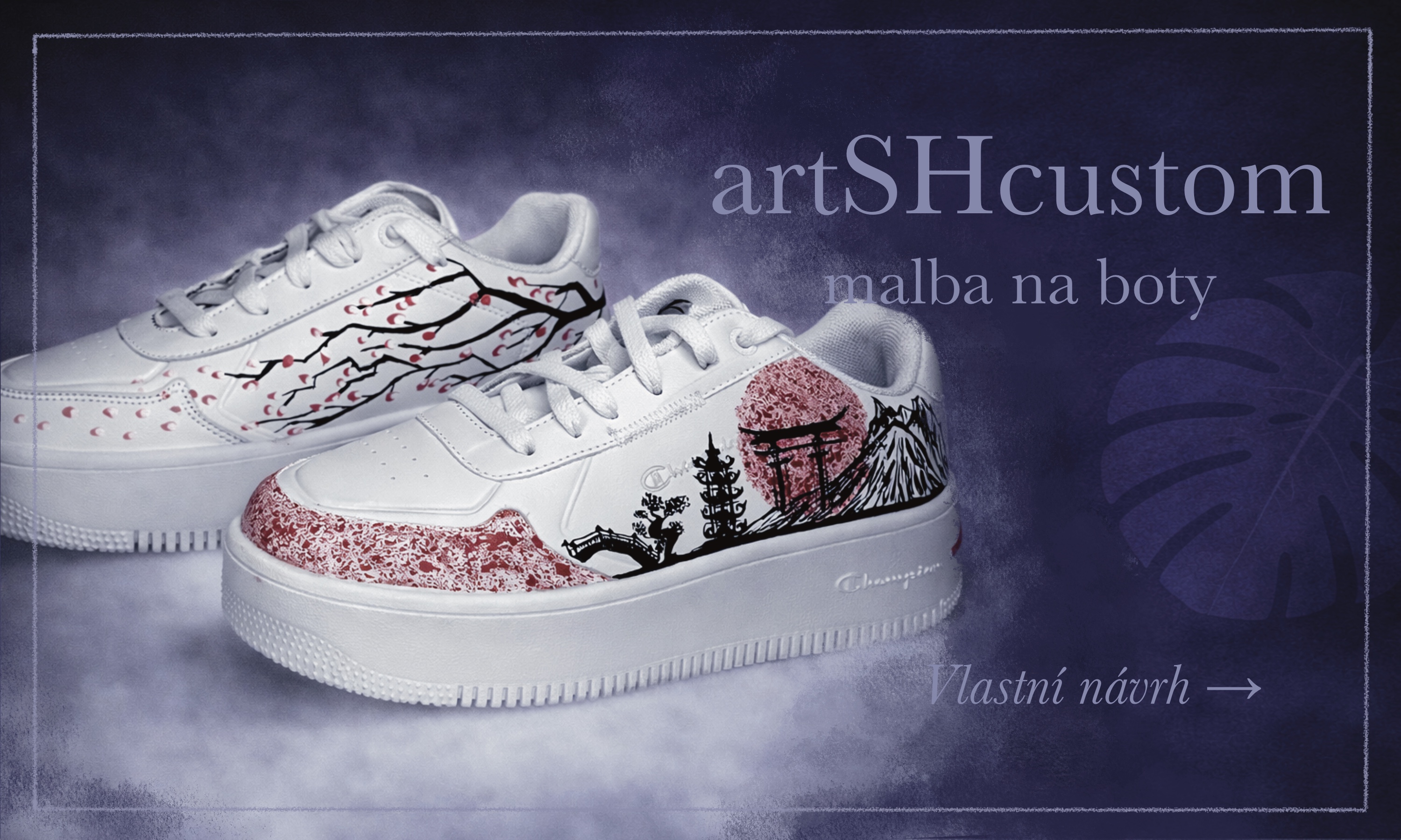 Ručně malované boty a originální custom design od artSHcustom.