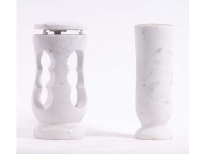 Váza a svítilna - Bianco Carrara (S2, V2)