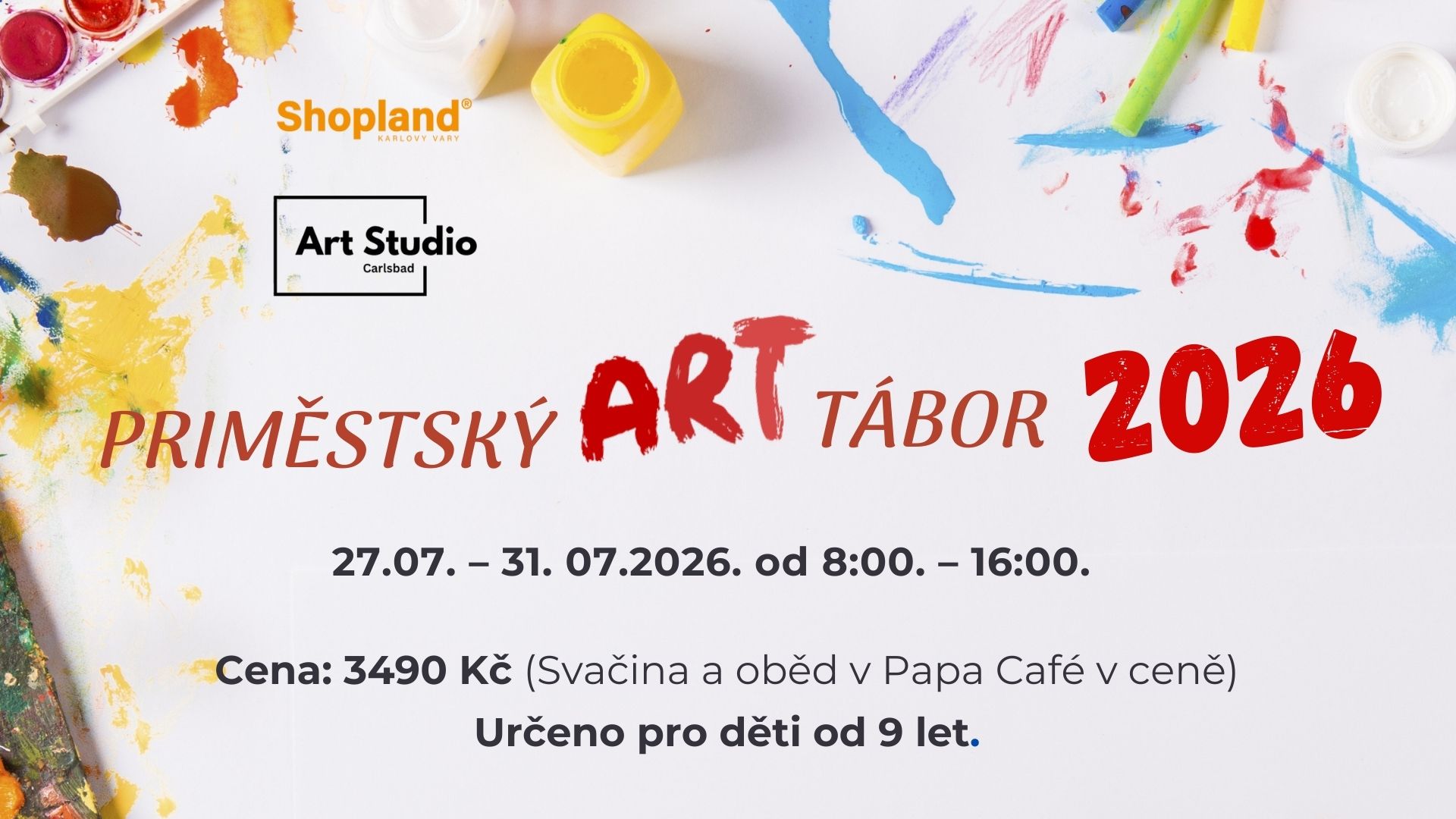 Příměstský ART tábor 27-31. 26 v Karlových Varech