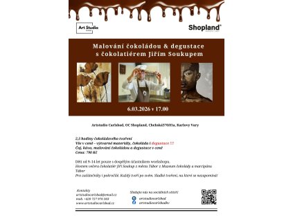 Malování čokoládou & degustace  s čokolatiérem Jiřím Soukupem