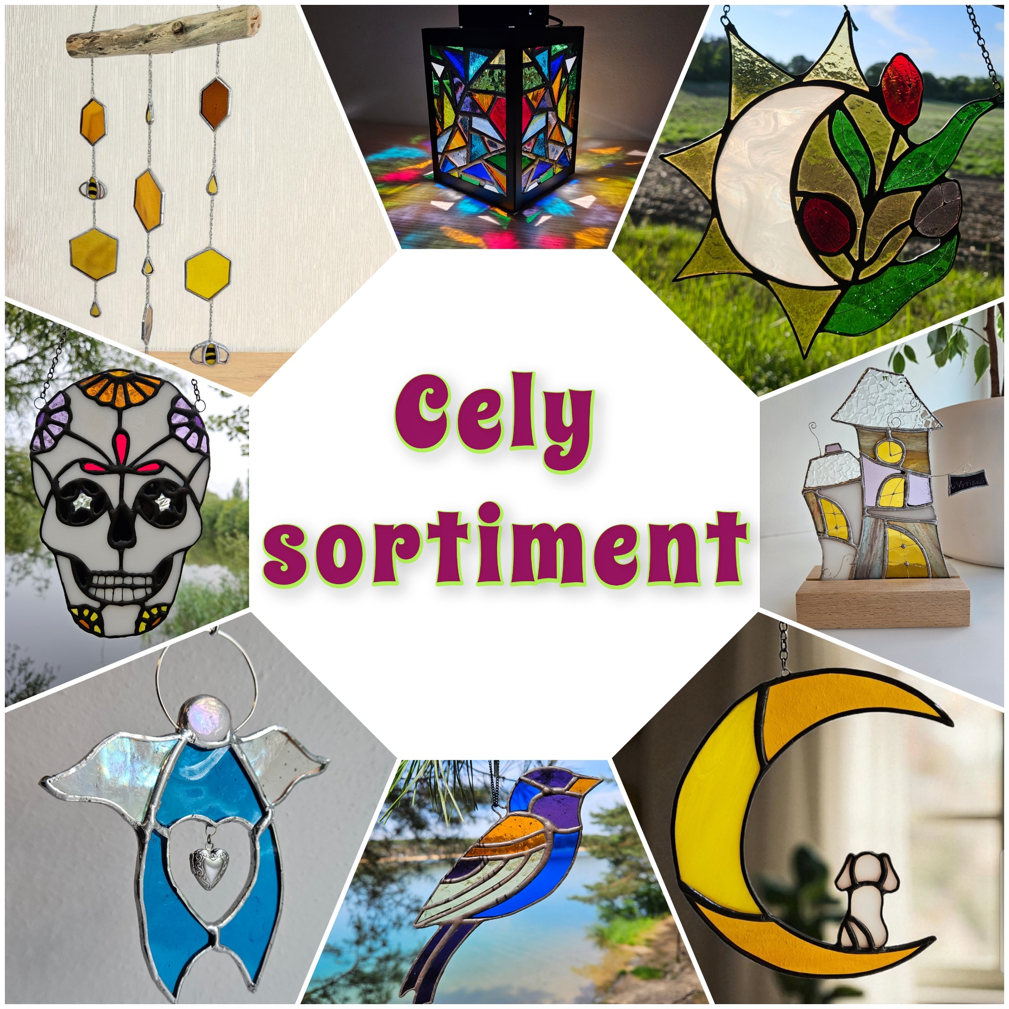 Celý sortiment vitráže