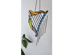 sklenena dekorace pro jogun a meditaci harfa