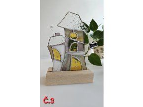 magicky vitrazovy domecek tiffany sklo