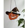 halloween dekorace dyne v klobouku vitraz