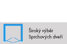 Široký výběr sprchových dveří do niky, koupelnové zástěny