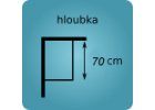 Hloubka 70 cm