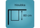 Hloubka 80 cm