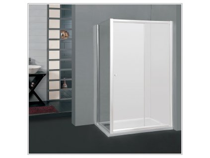 ARTTEC P-50 chrome clear 90 NEW - Pevná stěna ke dveřím MOON, SALOON