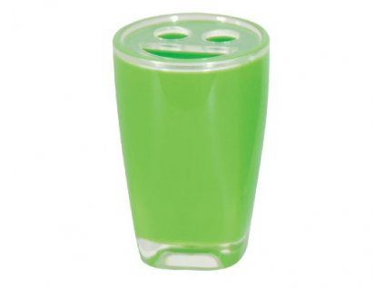 Kelímek na kartáčky a pastu - TAHITI - plast - green