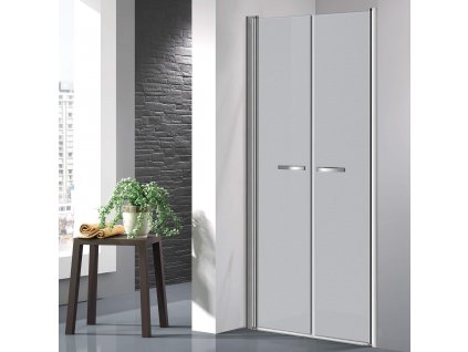 COMFORT 76-81 cm grape- Sprchové dveře do niky, dvoukřídlé dveře