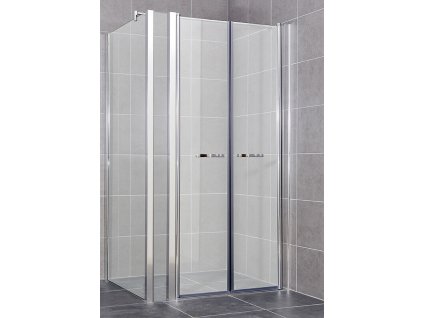 Sprchový kout COMFORT s rozšířením a pevným sklem, sprchová zástěna do koupelny, pravý roh, ARTTEC s.r.o.
