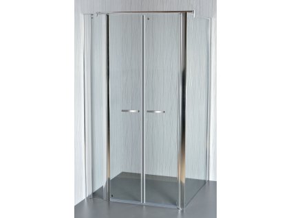 Sprchový kout COMFORT 107 112 x 80 x 195 cm, čiré sklo, dvoukřídlé sprchové dveře, otevírání ven i dovnitř ARTTEC s.r.o.